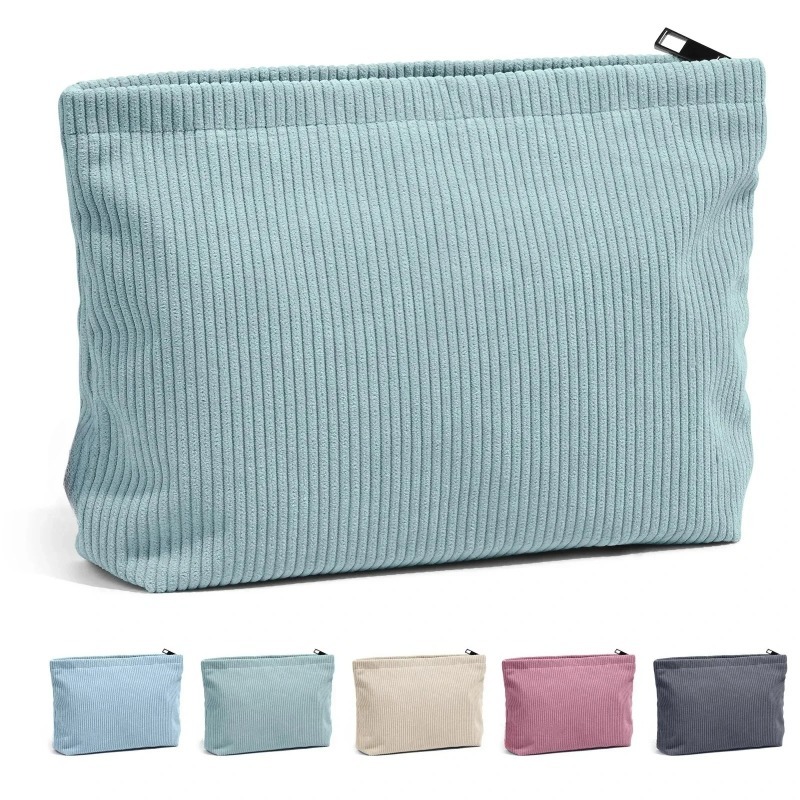 Women'S Xl Bags - Corduroy Travel Cosmetic Bag Portable Makeup