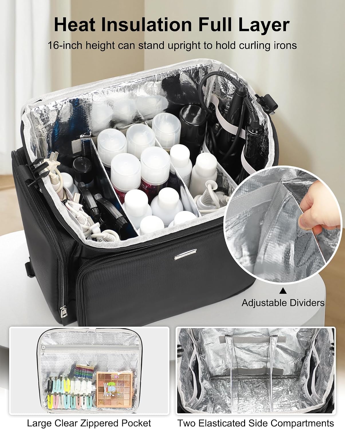 Rolling Makeup Case Hair Tools - Women Bags For Women review and price