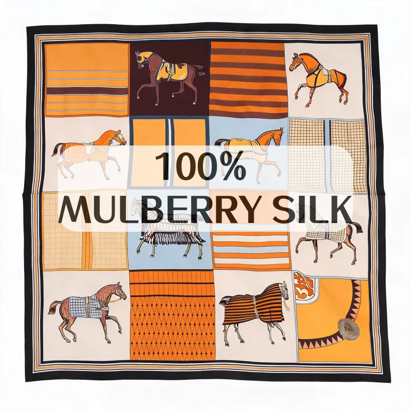 Luxury 100% MULBERRY SILK Squa - Women'S Retro Bags review and price