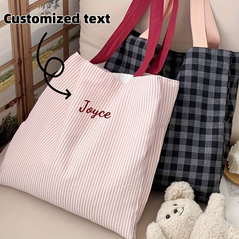 Custom Name Embroidery Tote Ba - Women Bags Name review and price
