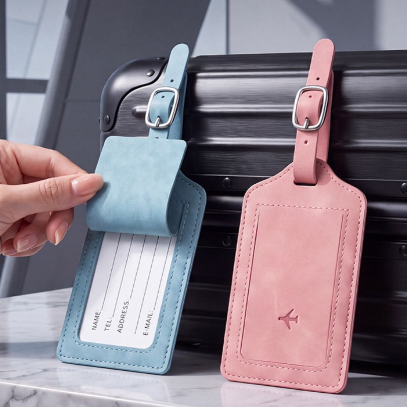 1PC PU Leather Luggage Tag Wom - Women Bags Name review and price