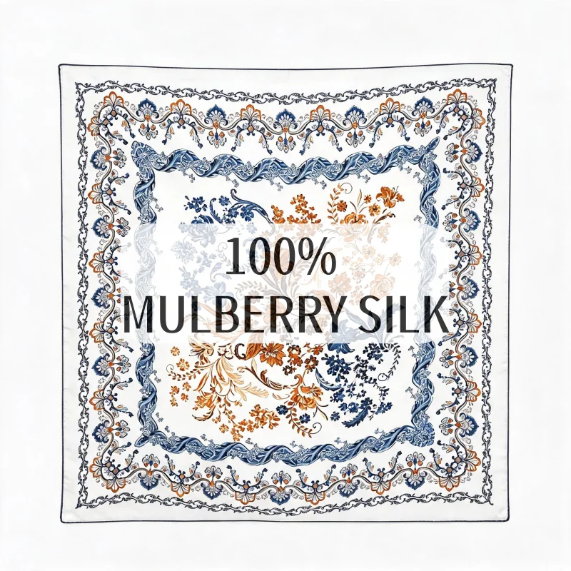 Luxury 100% Mulberry Silk Squa - Women'S Retro Bags review and price