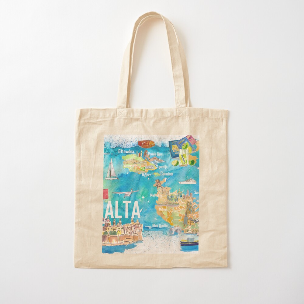 Malta Illustrated Island Trave - Women Bags Malta review and price
